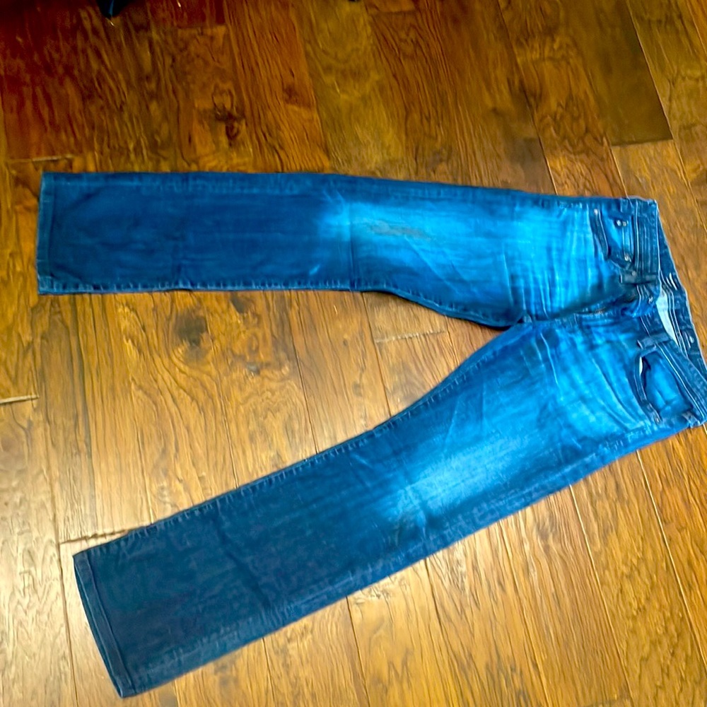 AG ADRIANO GOLDSCHMIED MENS BLUE JEANS 32x34 STRAIGHT LEG